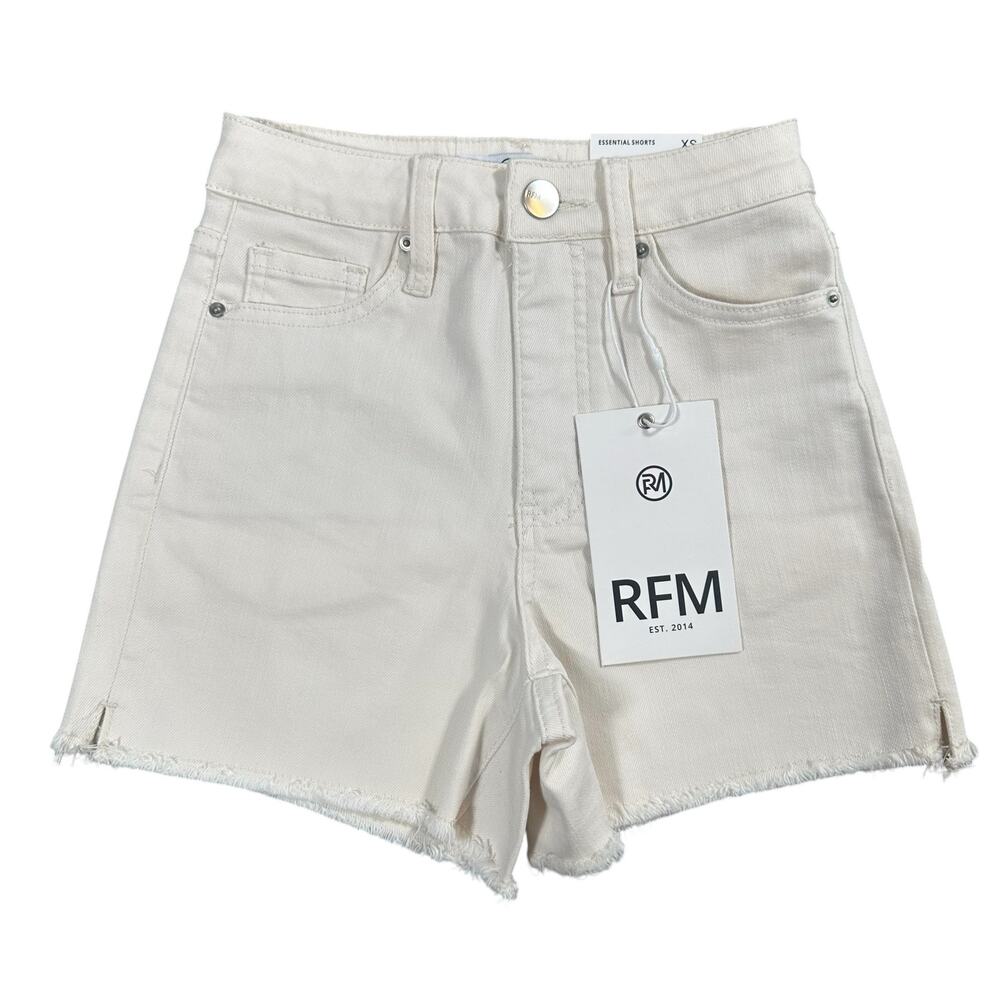 RFM Women's Essential‎ Shorts White Denim Size XS